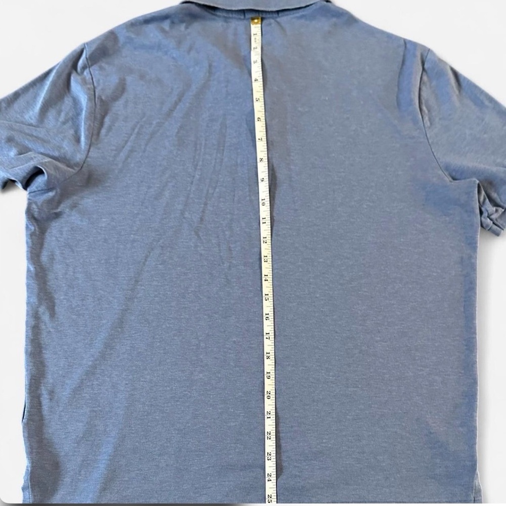 Polo Ralph Lauren Classic Fit Blue Pony Logo Shirt Mens Large Preppy Classic - Picture 4 of 5